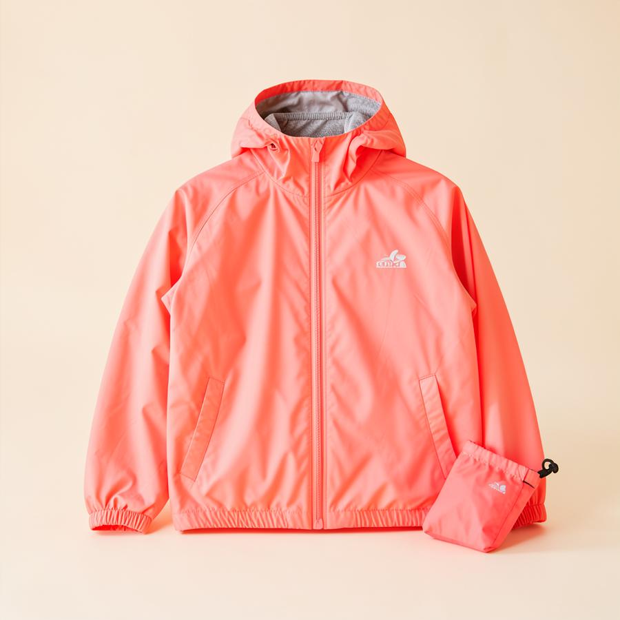 Lightweight trail windbreaker packed